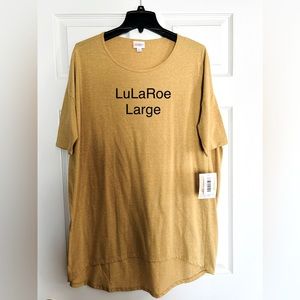 LuLaRoe Beige SS Top - Large